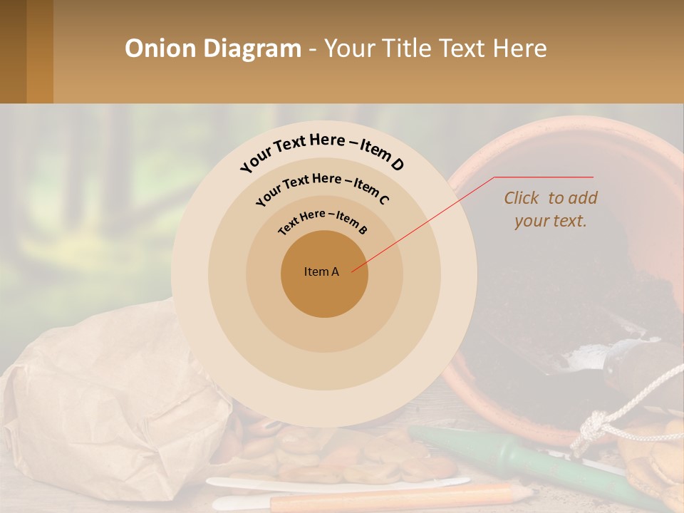 A Potted Plant Next To A Pile Of Dirt PowerPoint Template