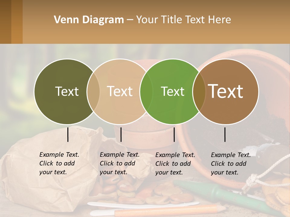 A Potted Plant Next To A Pile Of Dirt PowerPoint Template