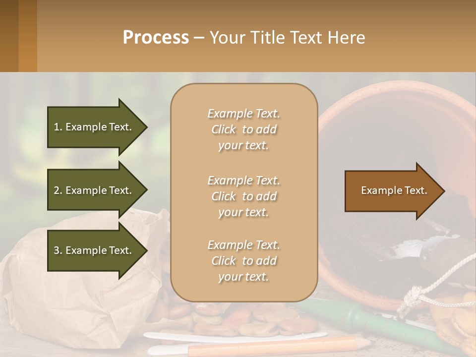 A Potted Plant Next To A Pile Of Dirt PowerPoint Template
