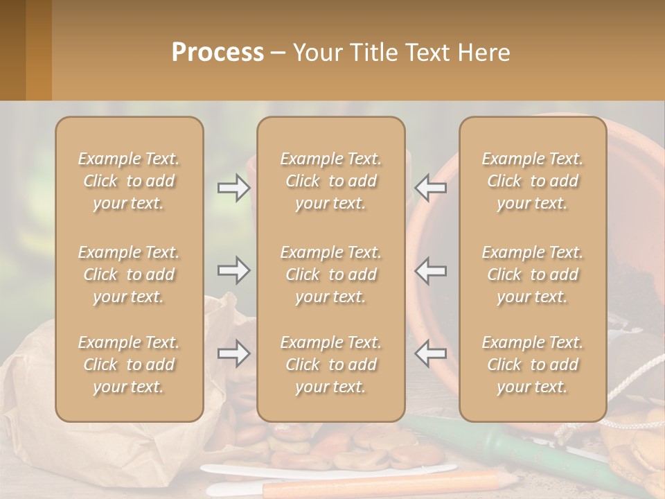 A Potted Plant Next To A Pile Of Dirt PowerPoint Template