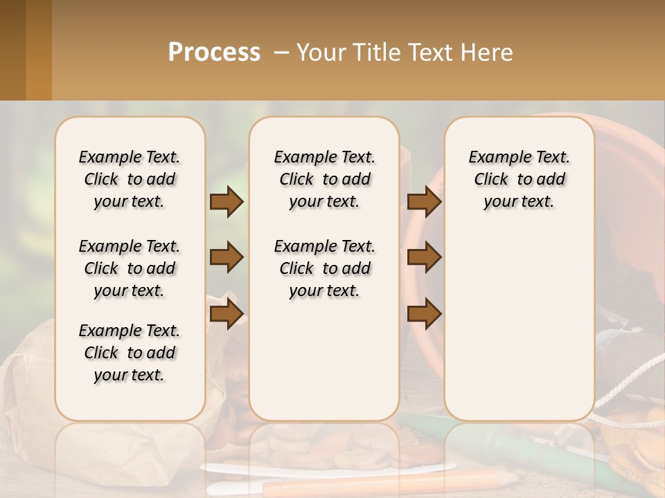 A Potted Plant Next To A Pile Of Dirt PowerPoint Template