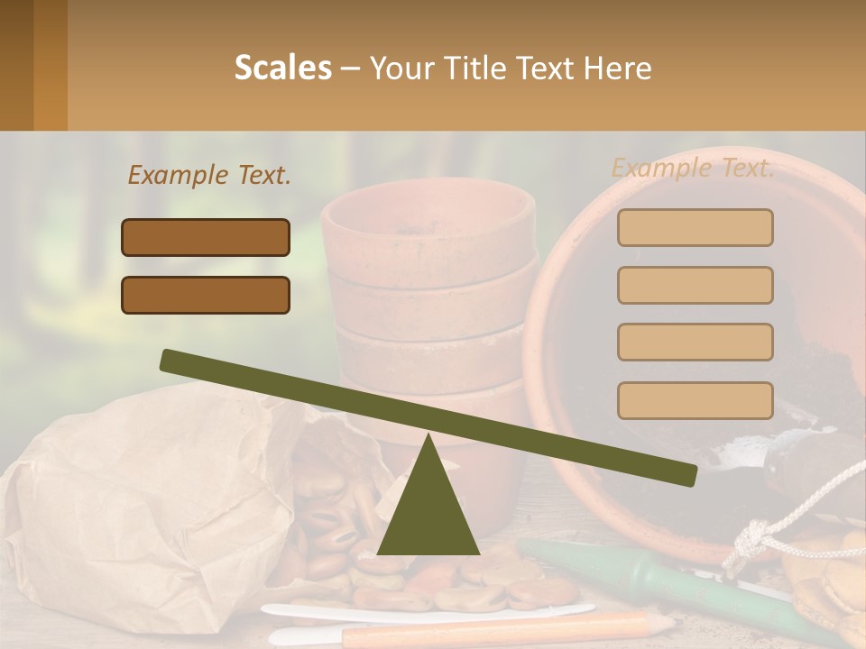 A Potted Plant Next To A Pile Of Dirt PowerPoint Template