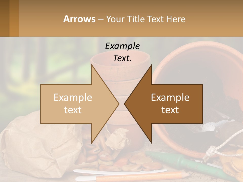 A Potted Plant Next To A Pile Of Dirt PowerPoint Template