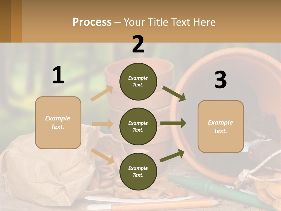 A Potted Plant Next To A Pile Of Dirt PowerPoint Template