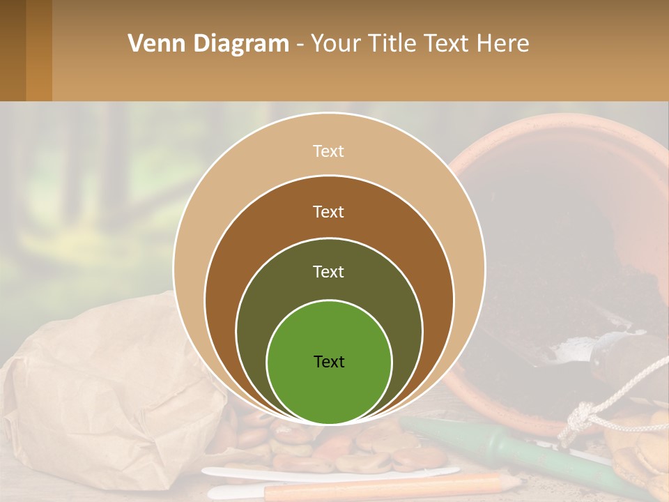 A Potted Plant Next To A Pile Of Dirt PowerPoint Template