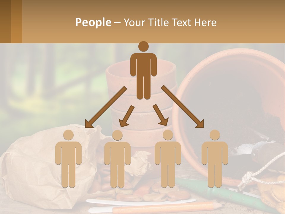 A Potted Plant Next To A Pile Of Dirt PowerPoint Template