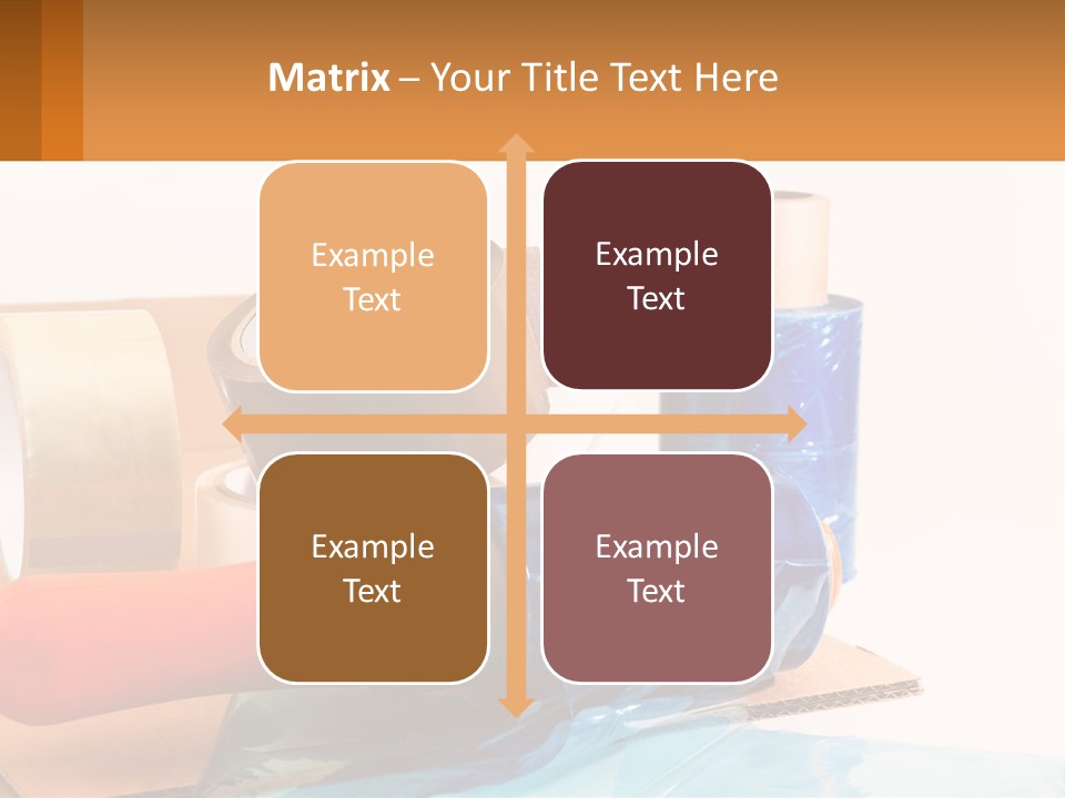 A Group Of Rolls Of Tape Sitting On Top Of A Table PowerPoint Template