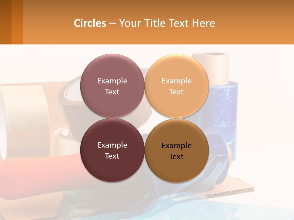 A Group Of Rolls Of Tape Sitting On Top Of A Table PowerPoint Template