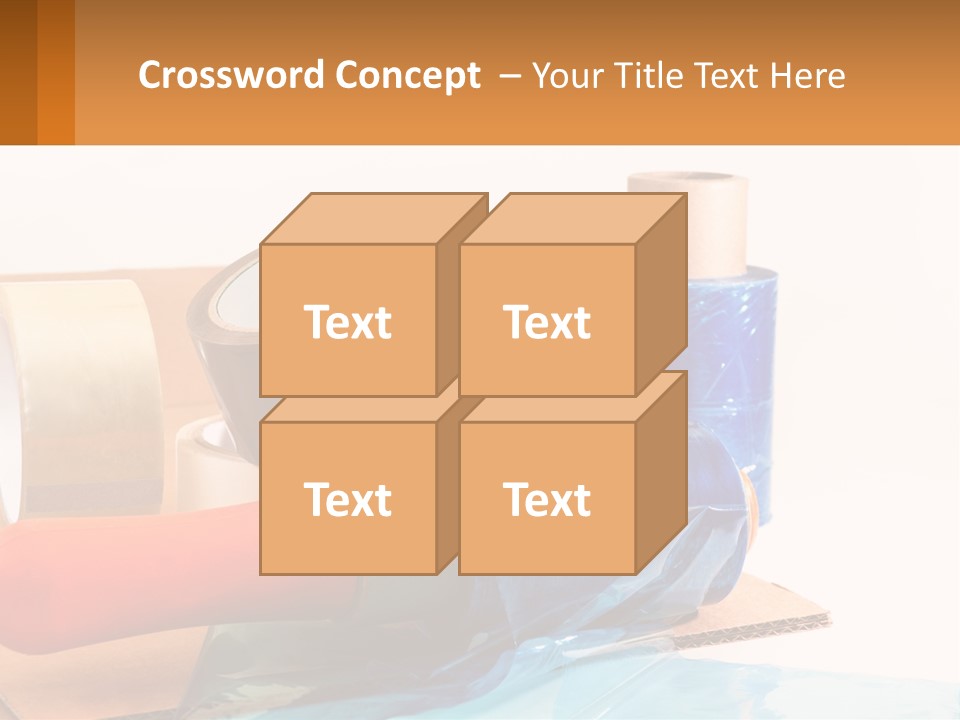 A Group Of Rolls Of Tape Sitting On Top Of A Table PowerPoint Template