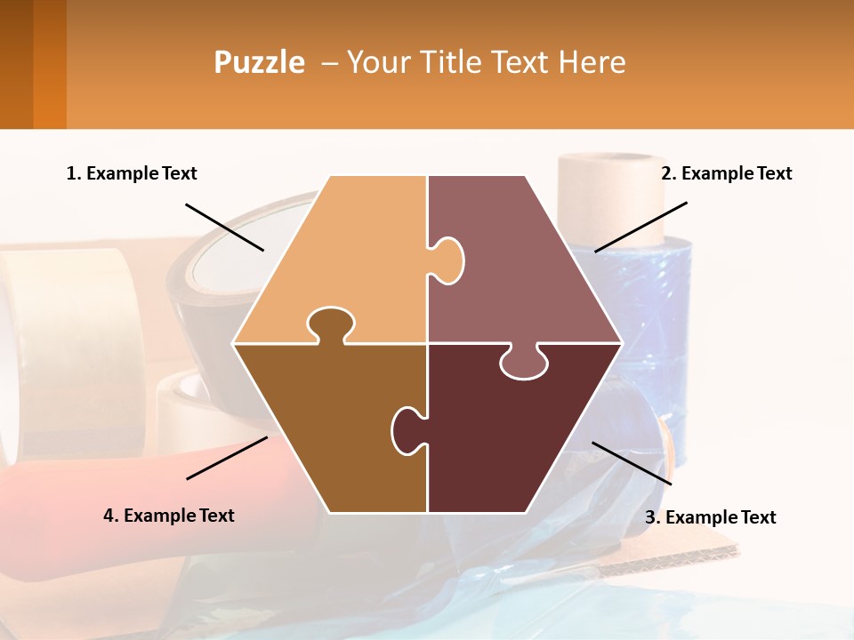 A Group Of Rolls Of Tape Sitting On Top Of A Table PowerPoint Template