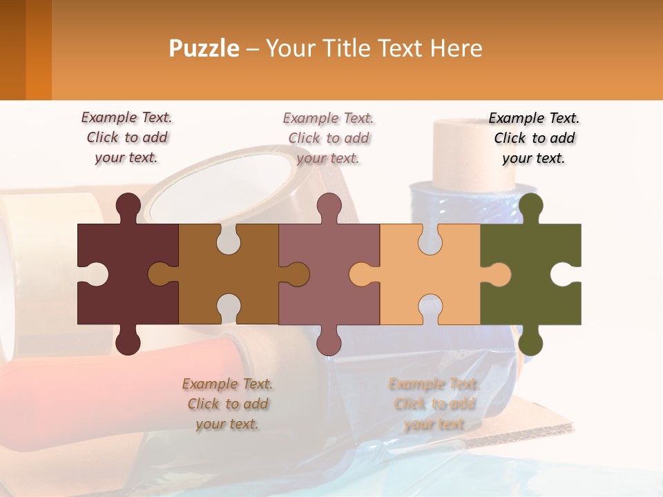 A Group Of Rolls Of Tape Sitting On Top Of A Table PowerPoint Template
