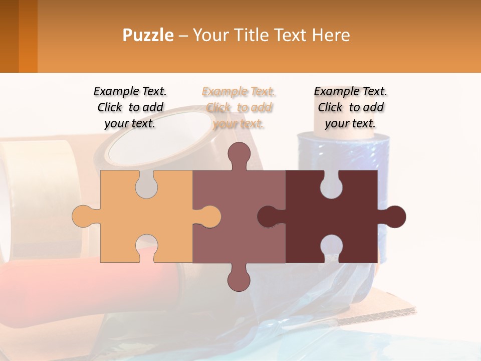 A Group Of Rolls Of Tape Sitting On Top Of A Table PowerPoint Template