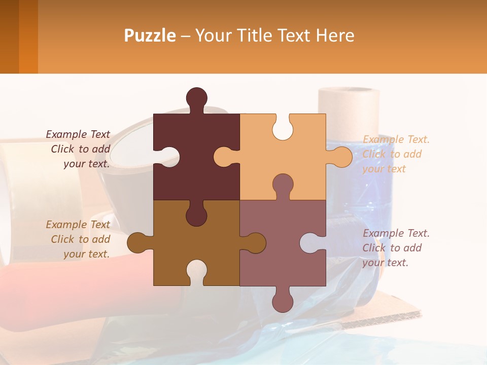 A Group Of Rolls Of Tape Sitting On Top Of A Table PowerPoint Template