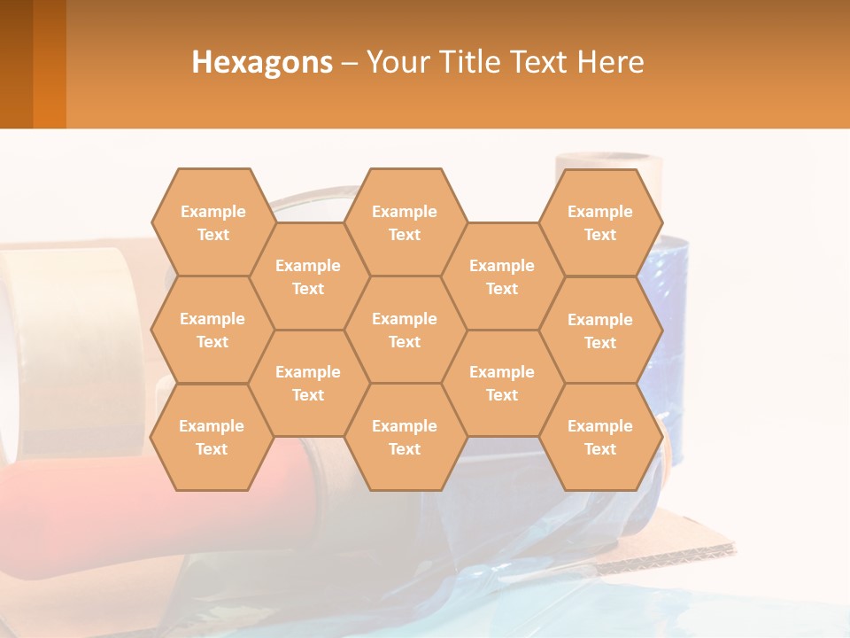 A Group Of Rolls Of Tape Sitting On Top Of A Table PowerPoint Template