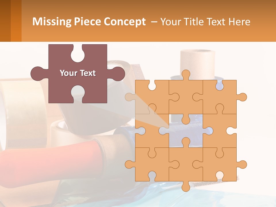 A Group Of Rolls Of Tape Sitting On Top Of A Table PowerPoint Template