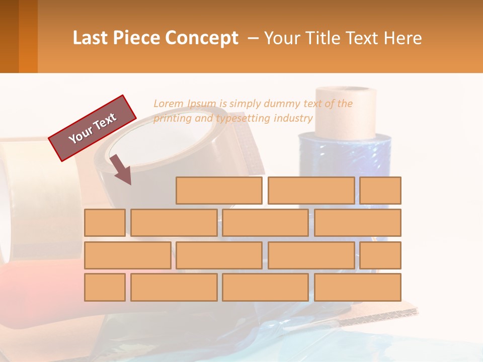 A Group Of Rolls Of Tape Sitting On Top Of A Table PowerPoint Template