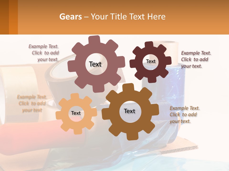 A Group Of Rolls Of Tape Sitting On Top Of A Table PowerPoint Template
