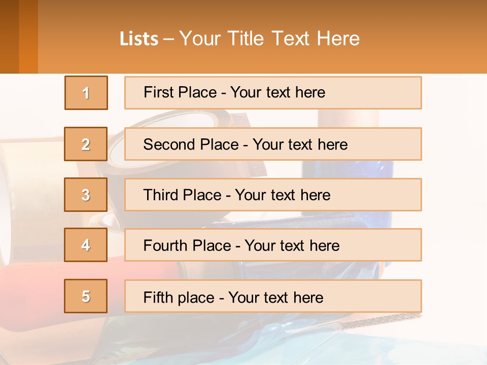 A Group Of Rolls Of Tape Sitting On Top Of A Table PowerPoint Template