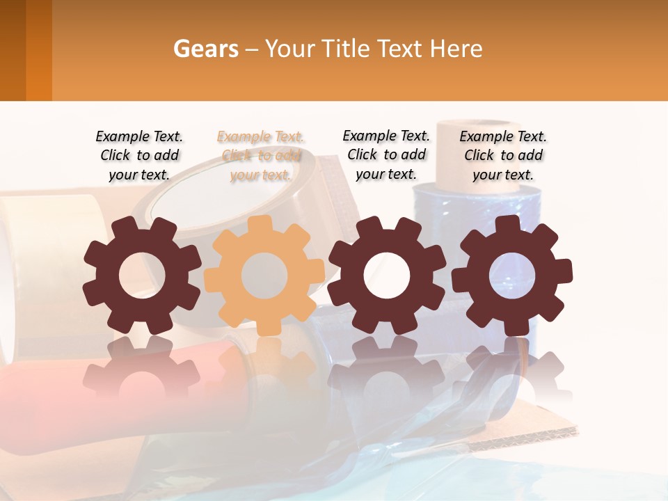 A Group Of Rolls Of Tape Sitting On Top Of A Table PowerPoint Template