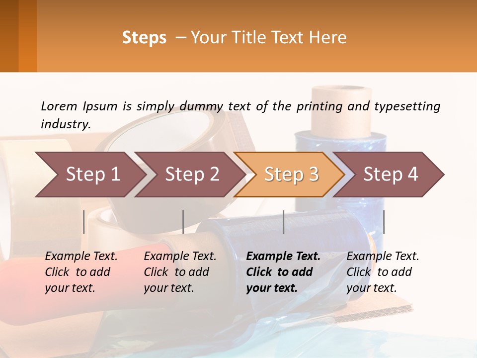 A Group Of Rolls Of Tape Sitting On Top Of A Table PowerPoint Template