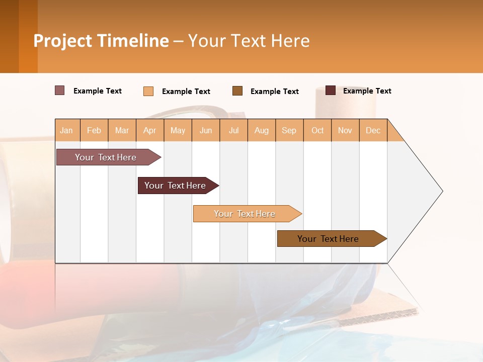 A Group Of Rolls Of Tape Sitting On Top Of A Table PowerPoint Template