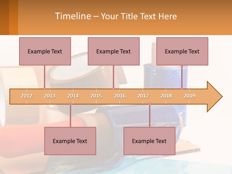 A Group Of Rolls Of Tape Sitting On Top Of A Table PowerPoint Template