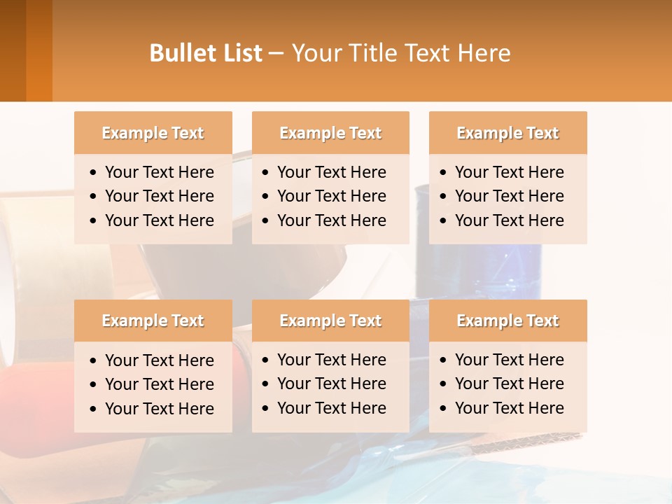 A Group Of Rolls Of Tape Sitting On Top Of A Table PowerPoint Template
