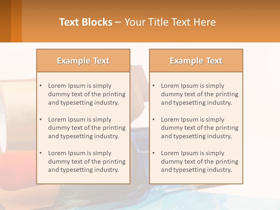 A Group Of Rolls Of Tape Sitting On Top Of A Table PowerPoint Template