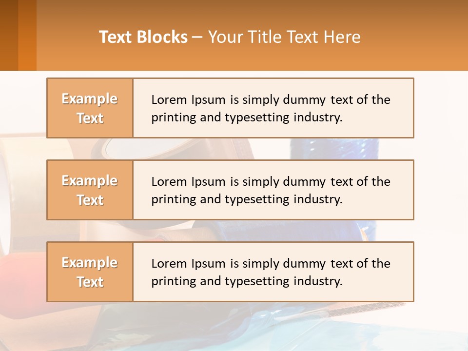 A Group Of Rolls Of Tape Sitting On Top Of A Table PowerPoint Template