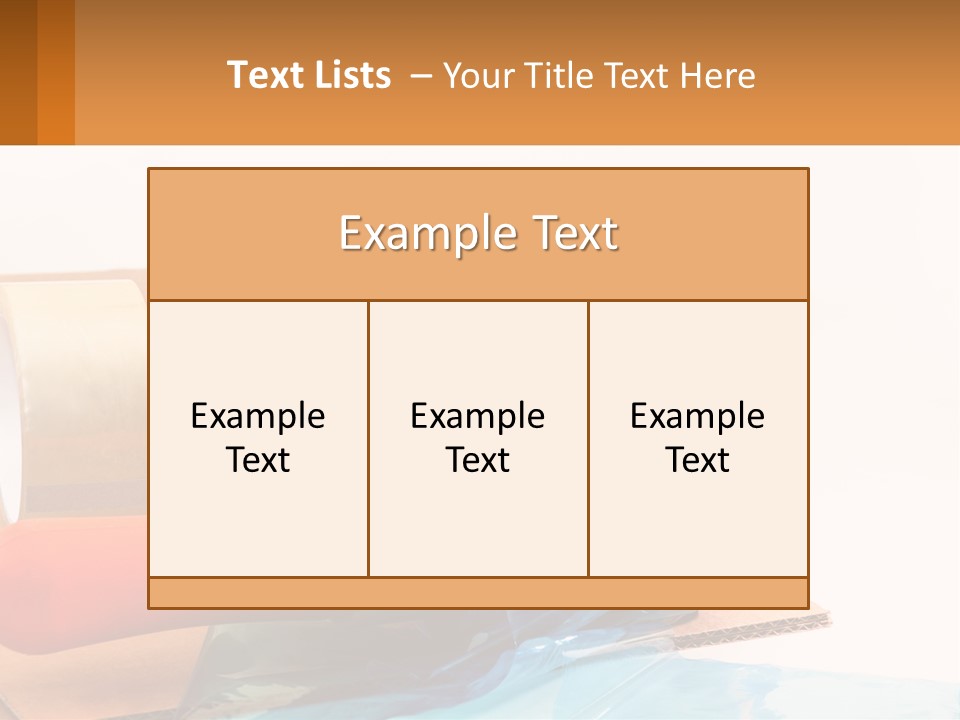 A Group Of Rolls Of Tape Sitting On Top Of A Table PowerPoint Template