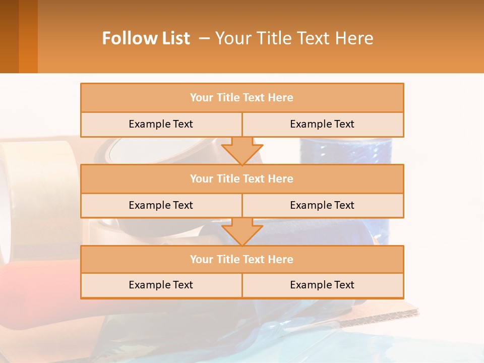 A Group Of Rolls Of Tape Sitting On Top Of A Table PowerPoint Template
