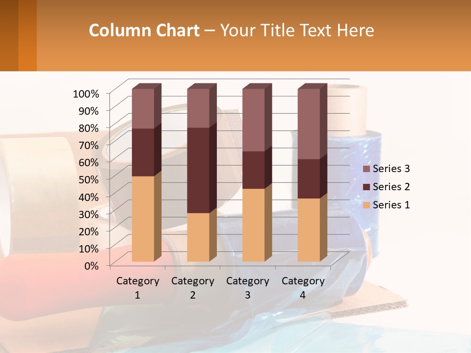 A Group Of Rolls Of Tape Sitting On Top Of A Table PowerPoint Template