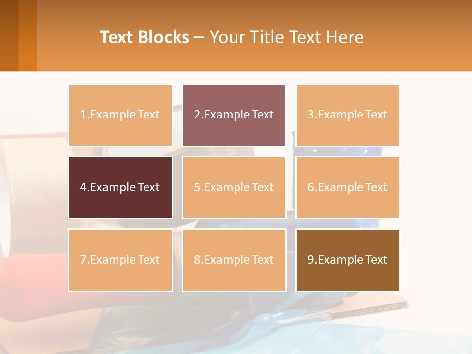 A Group Of Rolls Of Tape Sitting On Top Of A Table PowerPoint Template