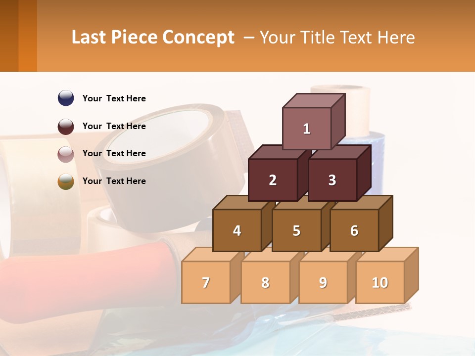 A Group Of Rolls Of Tape Sitting On Top Of A Table PowerPoint Template