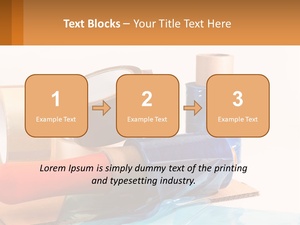 A Group Of Rolls Of Tape Sitting On Top Of A Table PowerPoint Template