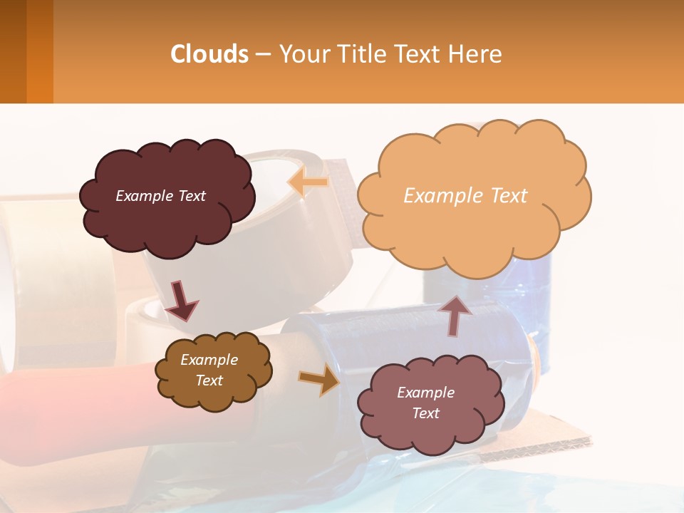 A Group Of Rolls Of Tape Sitting On Top Of A Table PowerPoint Template