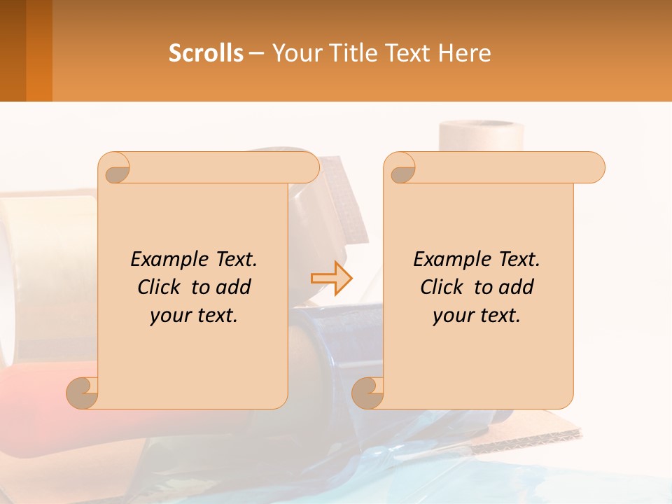 A Group Of Rolls Of Tape Sitting On Top Of A Table PowerPoint Template