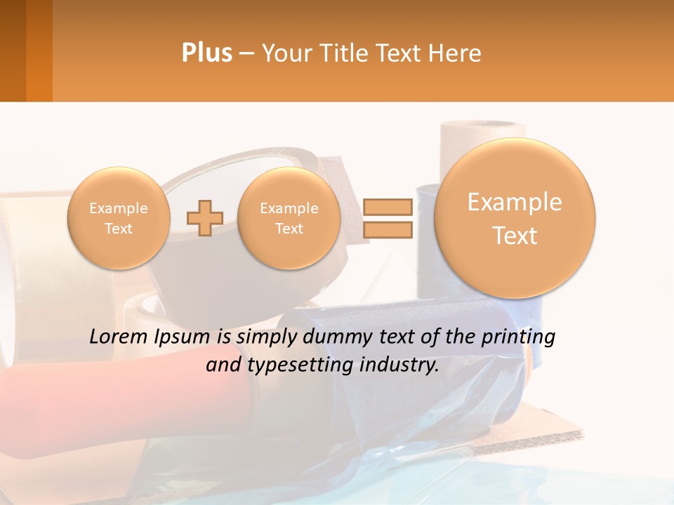 A Group Of Rolls Of Tape Sitting On Top Of A Table PowerPoint Template