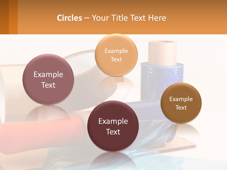 A Group Of Rolls Of Tape Sitting On Top Of A Table PowerPoint Template