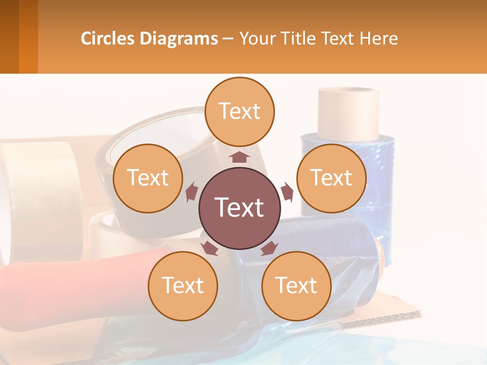 A Group Of Rolls Of Tape Sitting On Top Of A Table PowerPoint Template