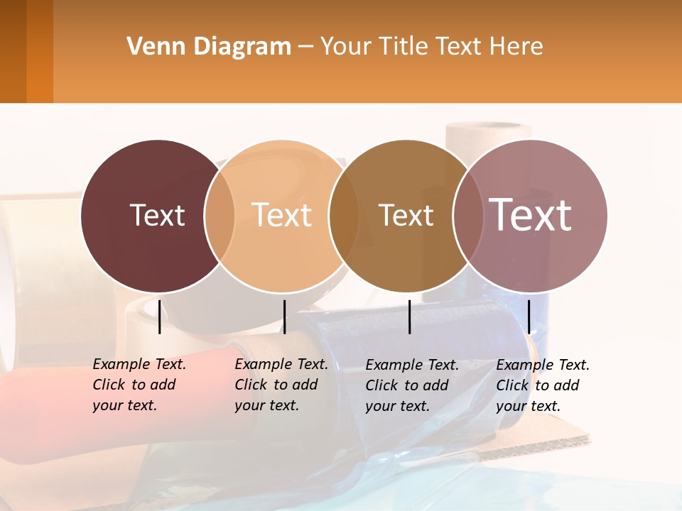A Group Of Rolls Of Tape Sitting On Top Of A Table PowerPoint Template