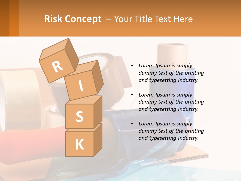 A Group Of Rolls Of Tape Sitting On Top Of A Table PowerPoint Template