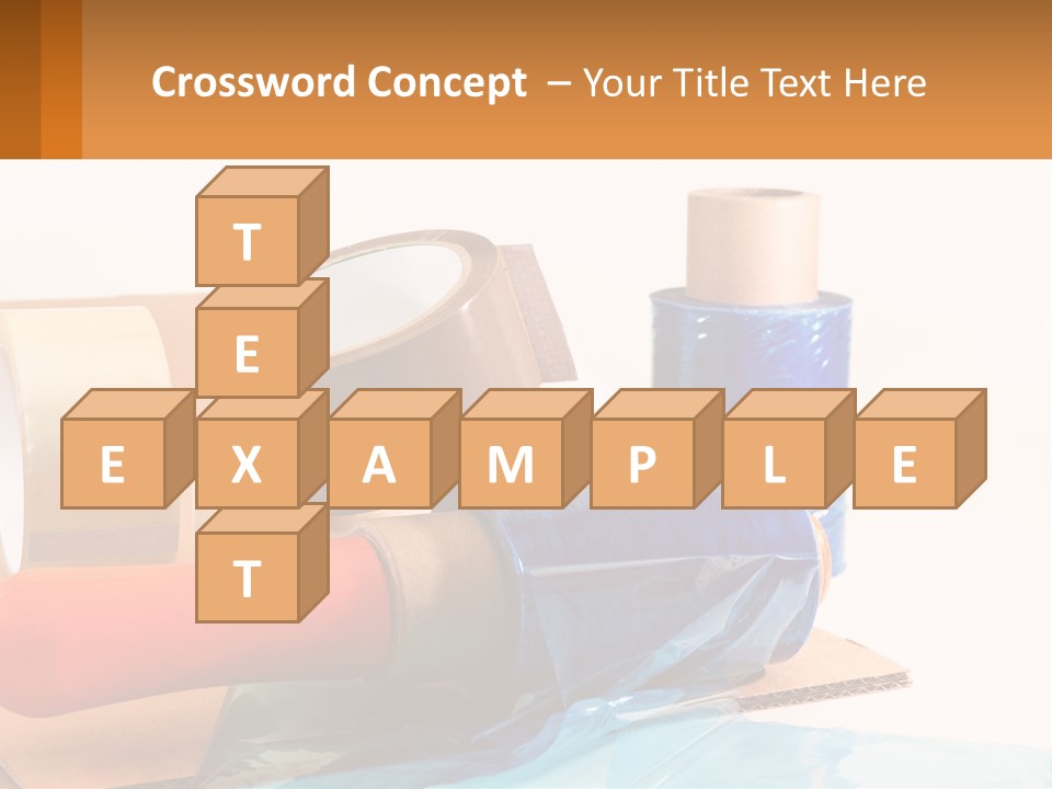 A Group Of Rolls Of Tape Sitting On Top Of A Table PowerPoint Template