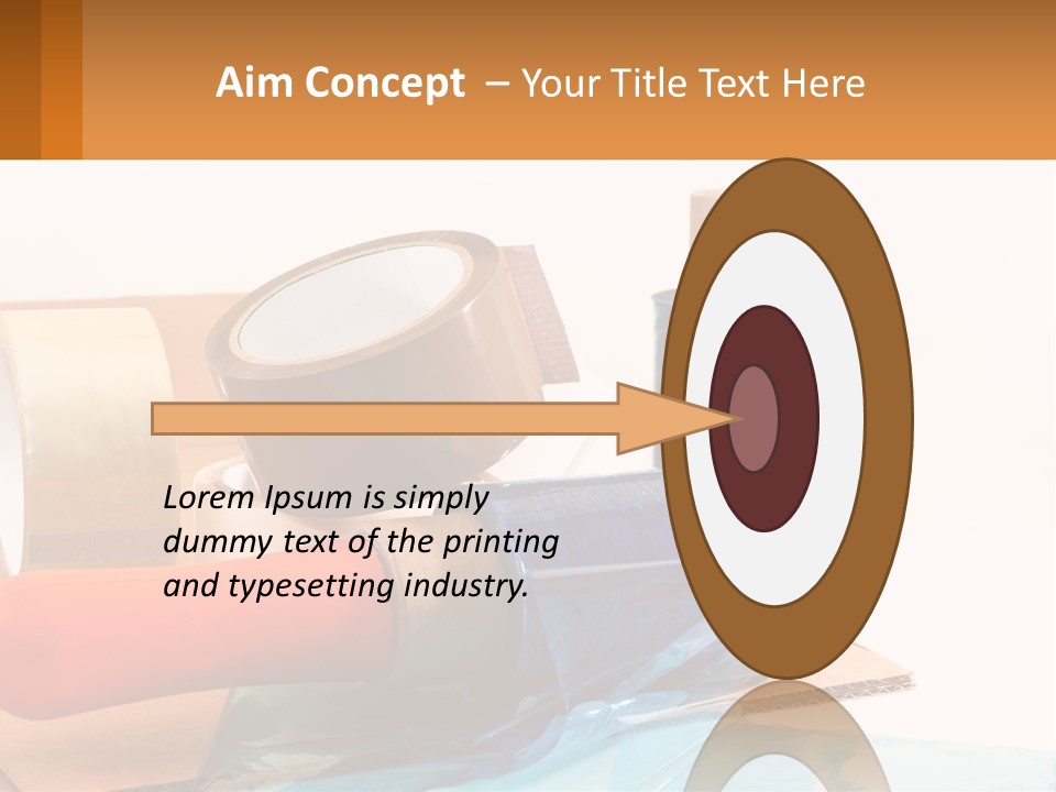 A Group Of Rolls Of Tape Sitting On Top Of A Table PowerPoint Template