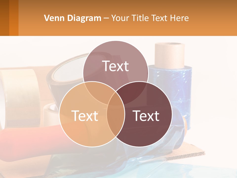 A Group Of Rolls Of Tape Sitting On Top Of A Table PowerPoint Template