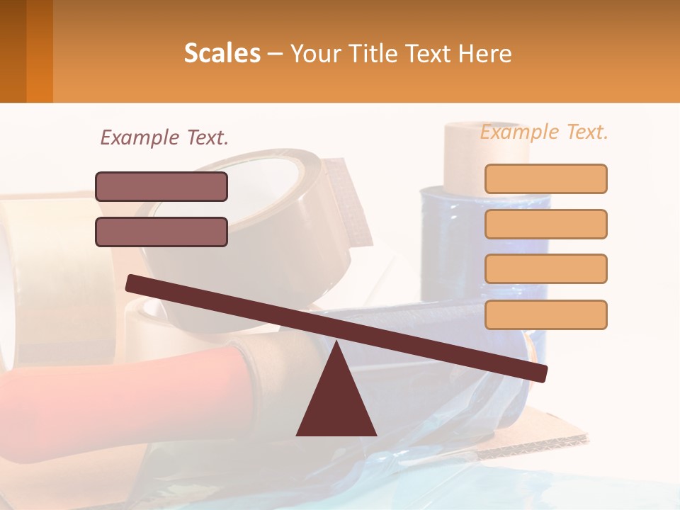 A Group Of Rolls Of Tape Sitting On Top Of A Table PowerPoint Template