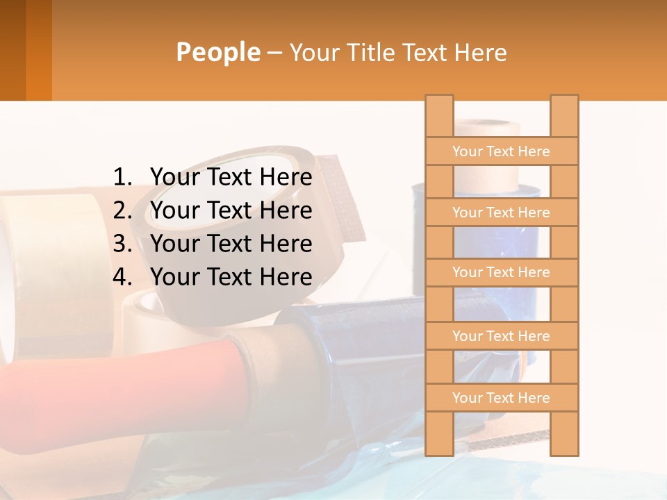 A Group Of Rolls Of Tape Sitting On Top Of A Table PowerPoint Template