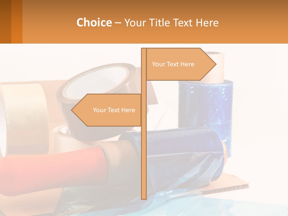 A Group Of Rolls Of Tape Sitting On Top Of A Table PowerPoint Template
