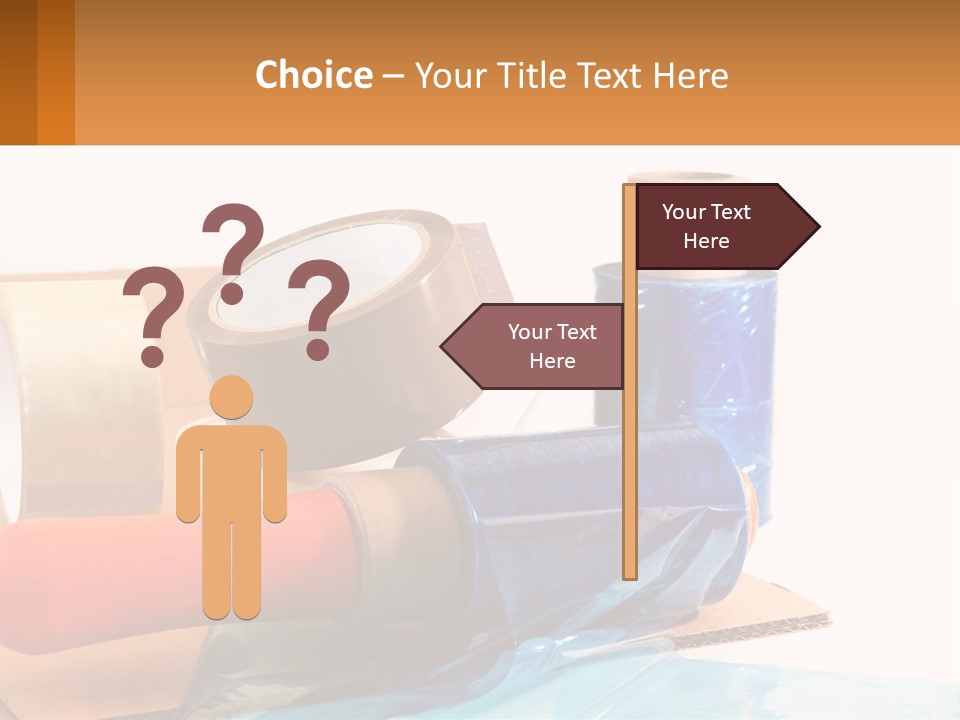 A Group Of Rolls Of Tape Sitting On Top Of A Table PowerPoint Template