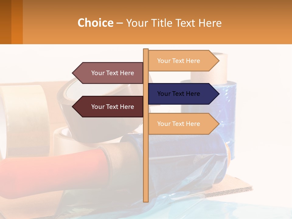 A Group Of Rolls Of Tape Sitting On Top Of A Table PowerPoint Template